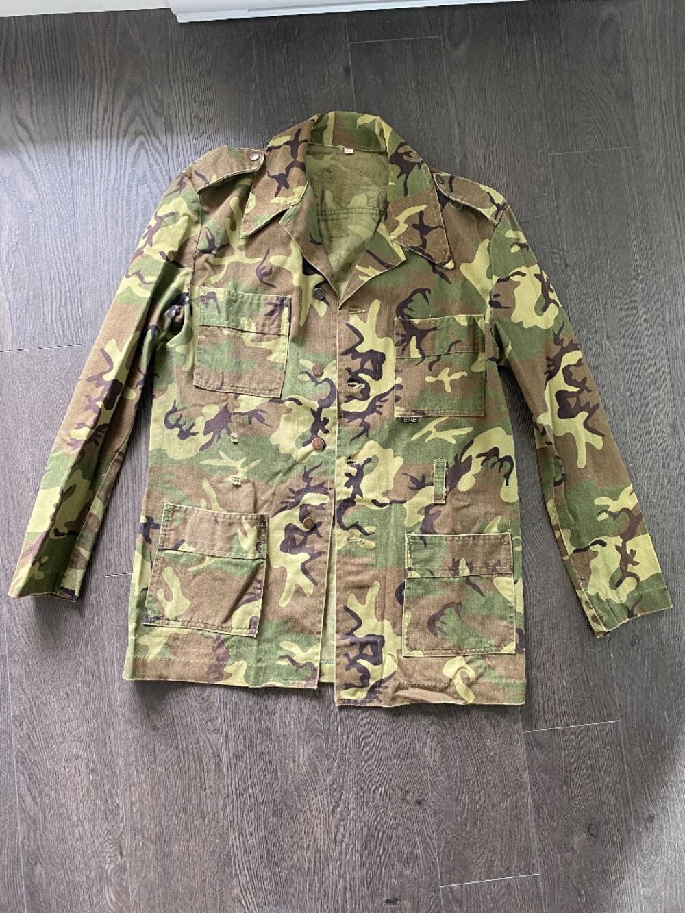 vintage gwg camo camouflage shirt jacket preowned (great western garment)